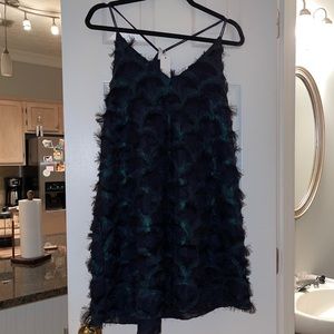 Mini Party Dress w/black embellishments